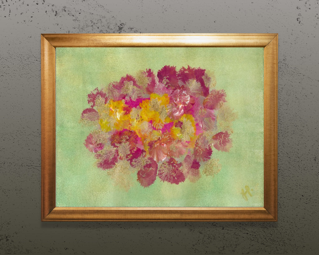 Vintage Florals Canvas Wall Art Print
