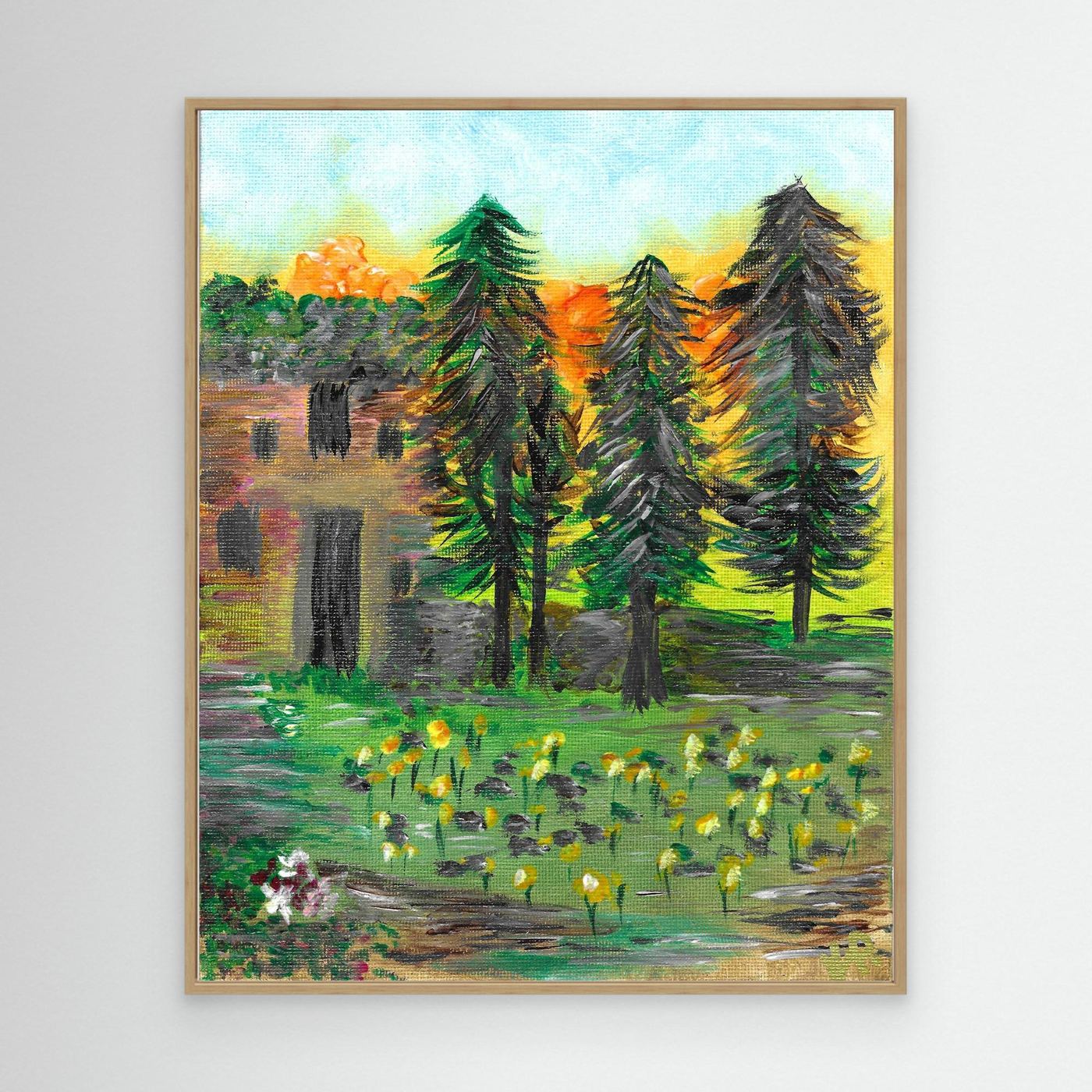 The Castle - Canvas Wall Art Print | English Countryside                          - Copy