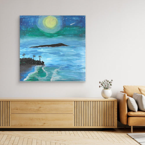 Evening Ocean - Canvas Wall Art Print | Coastal Landscape