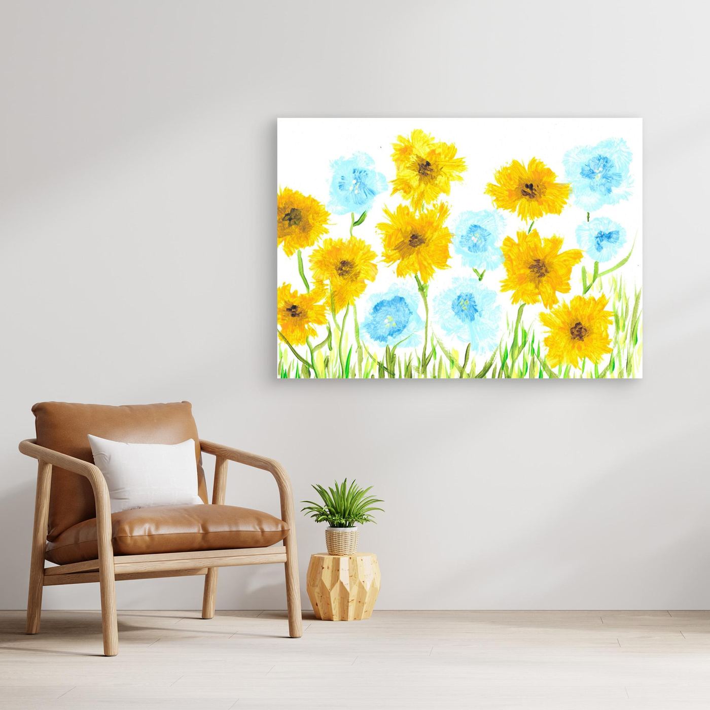 Summer Meadow - Canvas Wall Art Print | English Countryside