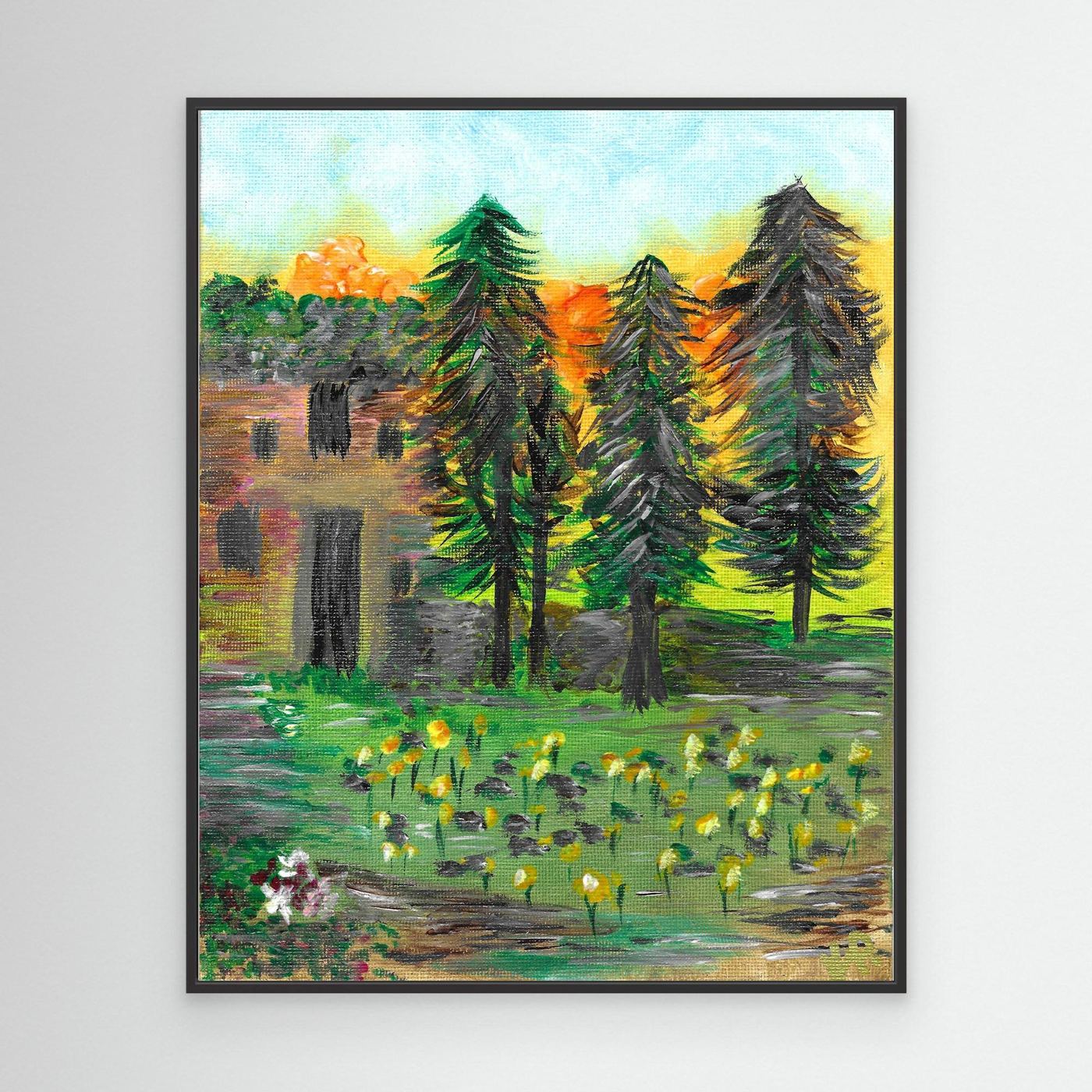 The Castle - Canvas Wall Art Print | English Countryside                          - Copy