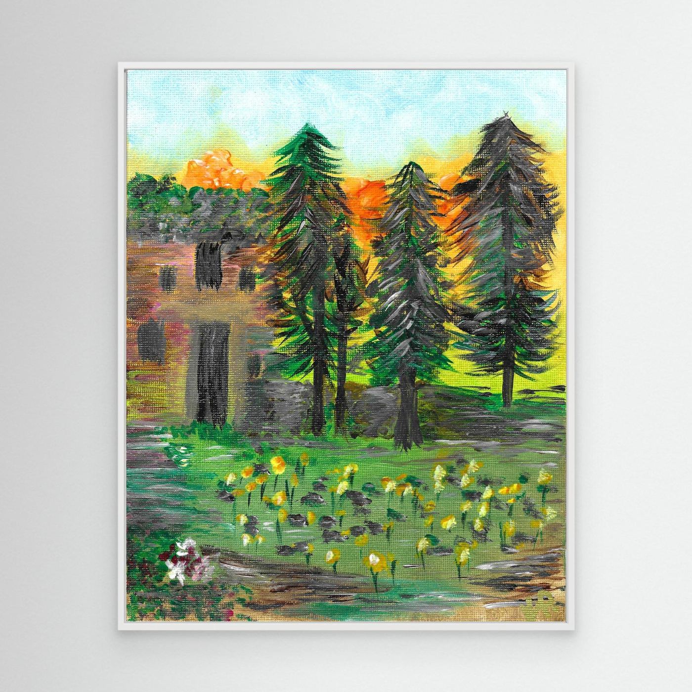 The Castle - Canvas Wall Art Print | English Countryside                          - Copy