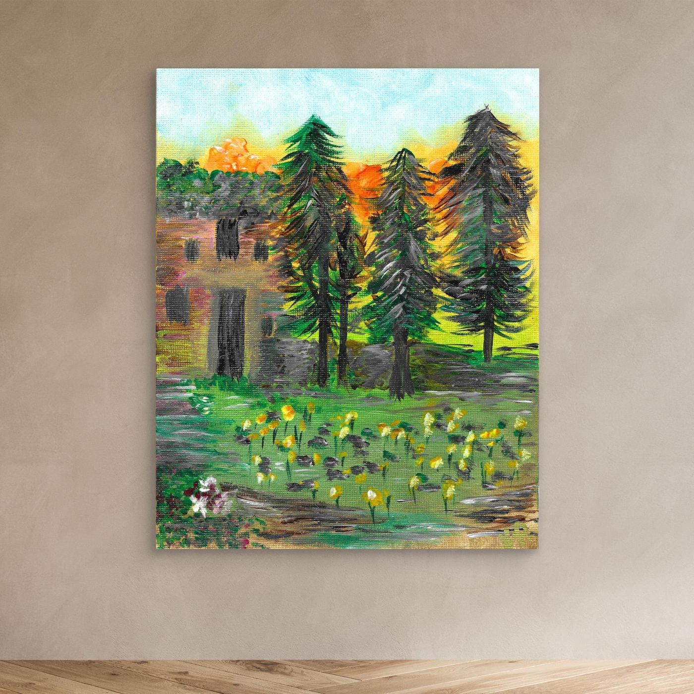 The Castle - Canvas Wall Art Print | English Countryside                          - Copy